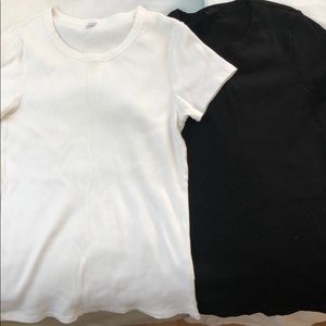 Uniqlo tees- one black and one white